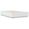 Bed Frame White 150 x 200 cm Engineered Wood