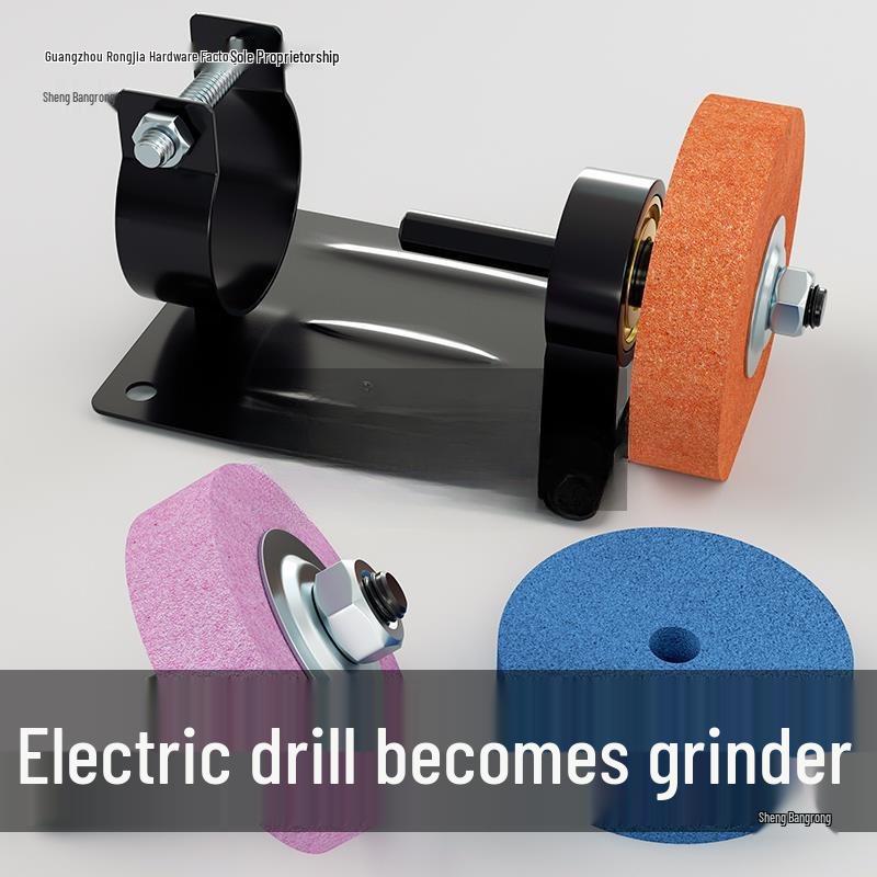 Compact Household Knife Sharpener and Polishing Machine with Sanding Wheel and Hand Drill Conversion Bracket