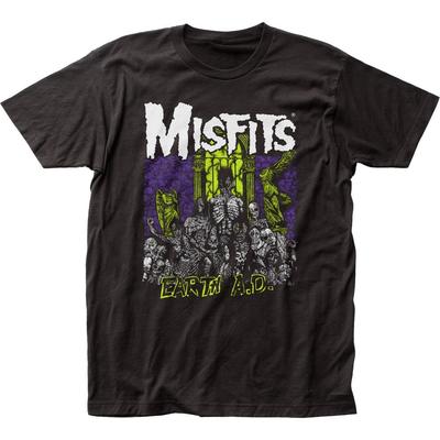 The Misfits Earth A.D. Mens T Shirt Music Classic Concert Rock Band Tee Black