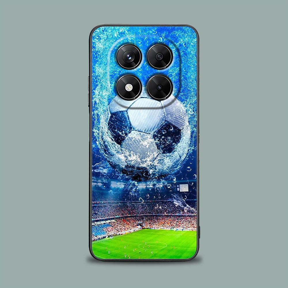 Fire Football Soccer Ball Phone Case for Xiaomi Redmi 15C 14C 12C 13C 4G Redmi Note 15 14 13 12 11 10 Pro Plus 5G 12S Soft Cover
