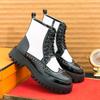 Men's High Quality Casual Platform Boots New Designer Shoes Men's Motorcycle Ankle Boots British High-end Men Boots Botas Hombre