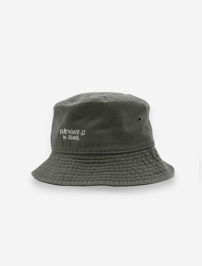 FLATWAVE IN SEOUL Lopi Bucket Hat Olive