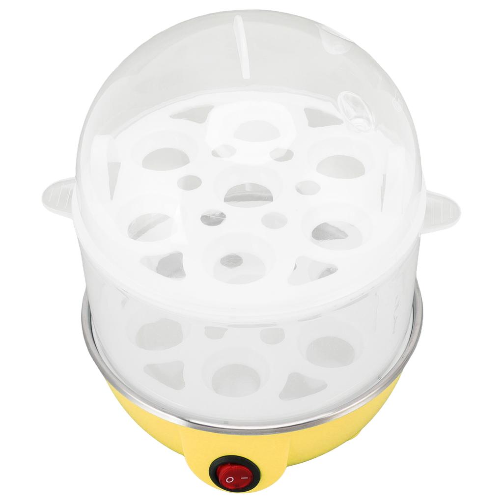 Home Egg Cooker 350W 2 Layers 14Pcs Eggs A Time Auto Power Off Safe Durable PP Egg Boiler With Measuring Cup for Home