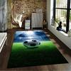 Soccer Ball Stadium Design Carpet for Bedroom Living Room Decor Suitable for use as an anti-slip for living room bedroom sofas