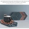 Silicone Trivet Mats And Hot Pads 8 Pcs 5.63 4.92 In Hexagon Heat Multifunction Kitchen Tool For Bowl Mats, Dish Mats Placemats