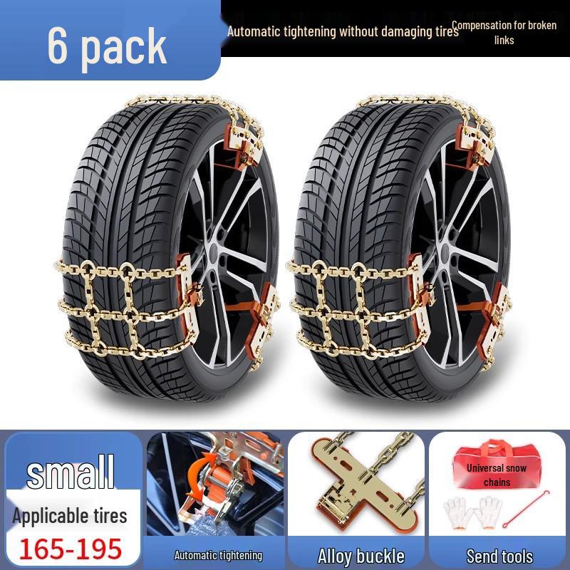 Winter Snow Chains for Cars, SUVs, and EVs: Tire-Safe, Non-Damaging Design