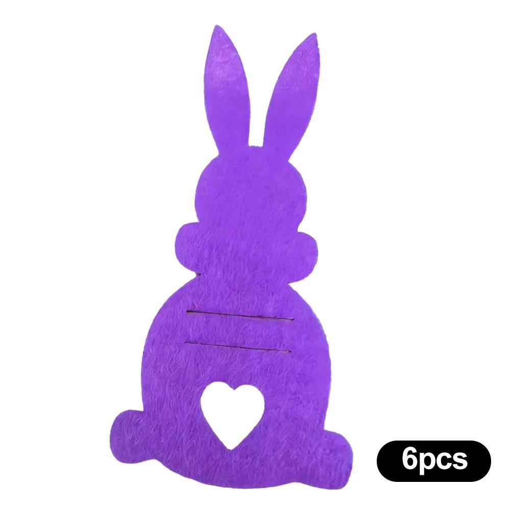 6Pcs DIY Easter Rabbit Cash Holder Unique Cotton Cloth Bunny Money Holder Ornaments Easter Money Holder Cards