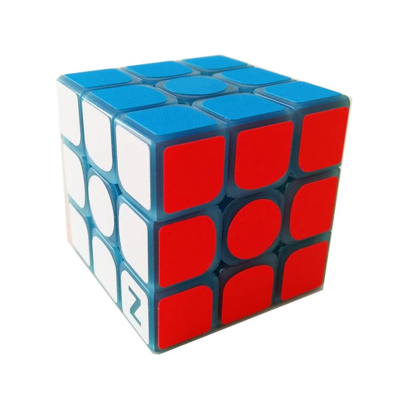 Kancharo Glow in the Dark Cube Luminous Cube Fluorescent Cube (3x3, Blue)