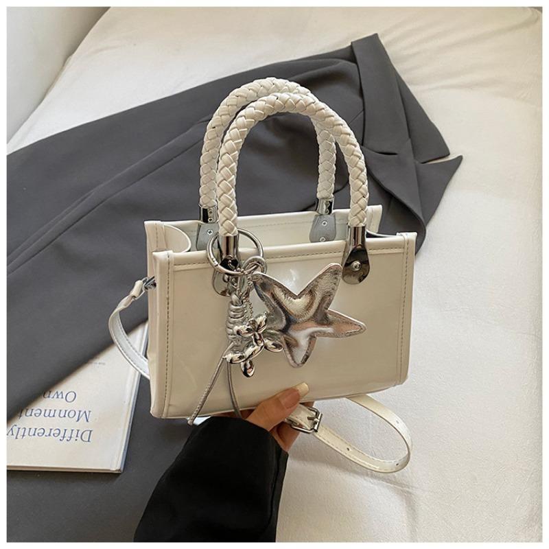 

Стильная сумочка с высоким уровнем внешнего вида Модная и простая летняя кроссбоди маленькая квадратная сумка для женщин белый