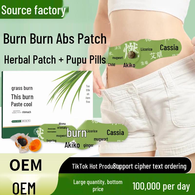 Ranran Herbal Mugwort Slimming Patch for Abdomen and Waist