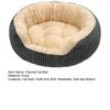 Flannel Cat Bed Thickened Filling Soft Velvet Cat Nest Washable Anti-Slip