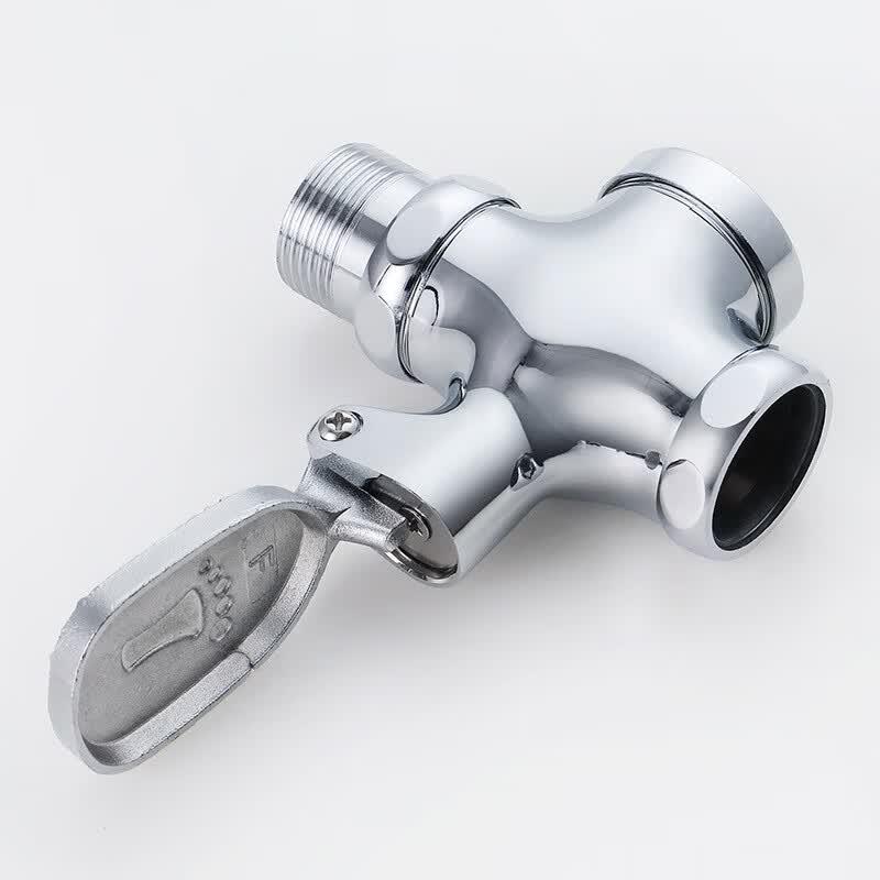 Delayed Action Brass Foot Pedal Flush Valve