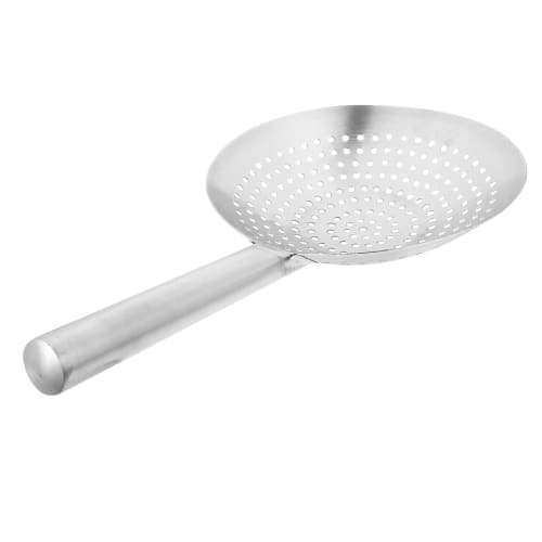 

Housoutil Spoon, 26cm Stainless Steel Heavy Duty Kitchen Skimmer Spoon, Food Strainer, Ladle with Round Handle for Cooking, Frying, Spaghetti, Scoop,