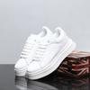 McQueen Spring and Summer Breathable Casual Board Shoes Sports Thick Sole Inner Height Increase Small White Tide Shoes FG
