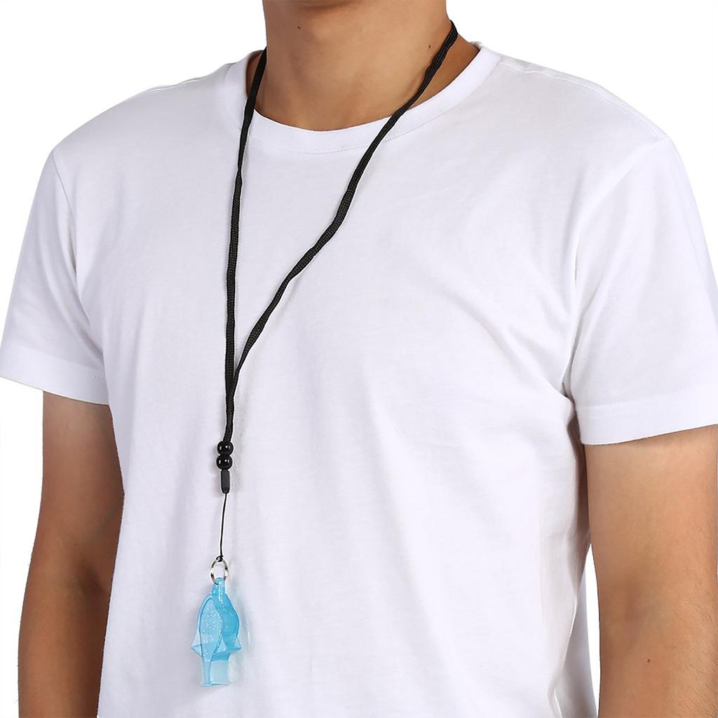 Basketball Football Soccer Referee Whistle Emergency Survival Lifesaving Whistles (Light Blue)