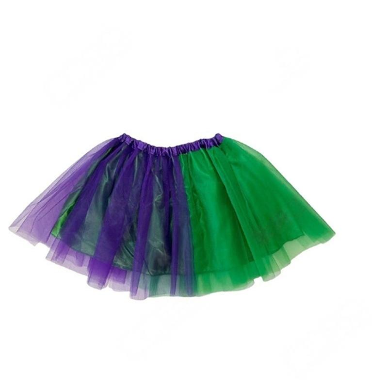 2Pcs Mardi Gras Costume Accessories Set Fairys Wing Tutus Skirt Halloween Cosplay Costume for Carnival Masquerades Party