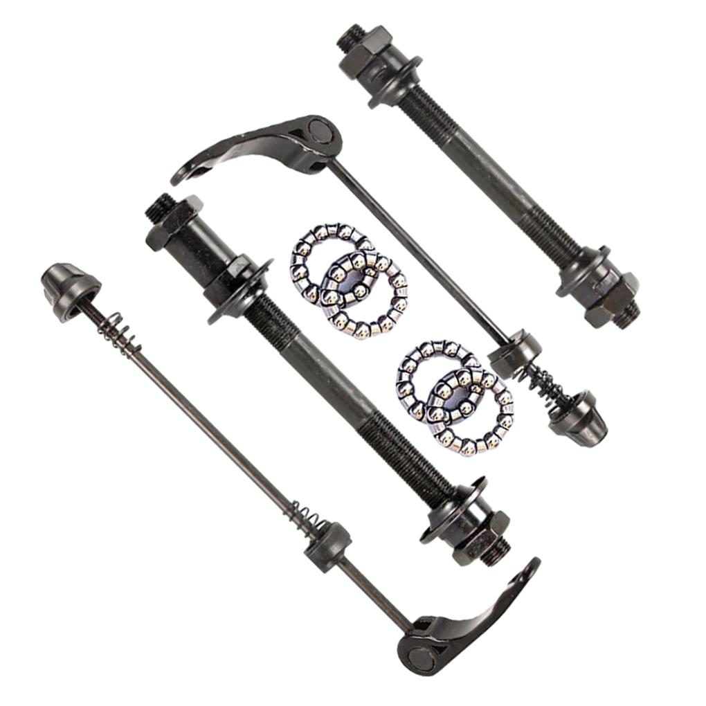Black Bike Axle Quick Release Skewer Set Easy Installation And Wide Application Guaranteed Durable
