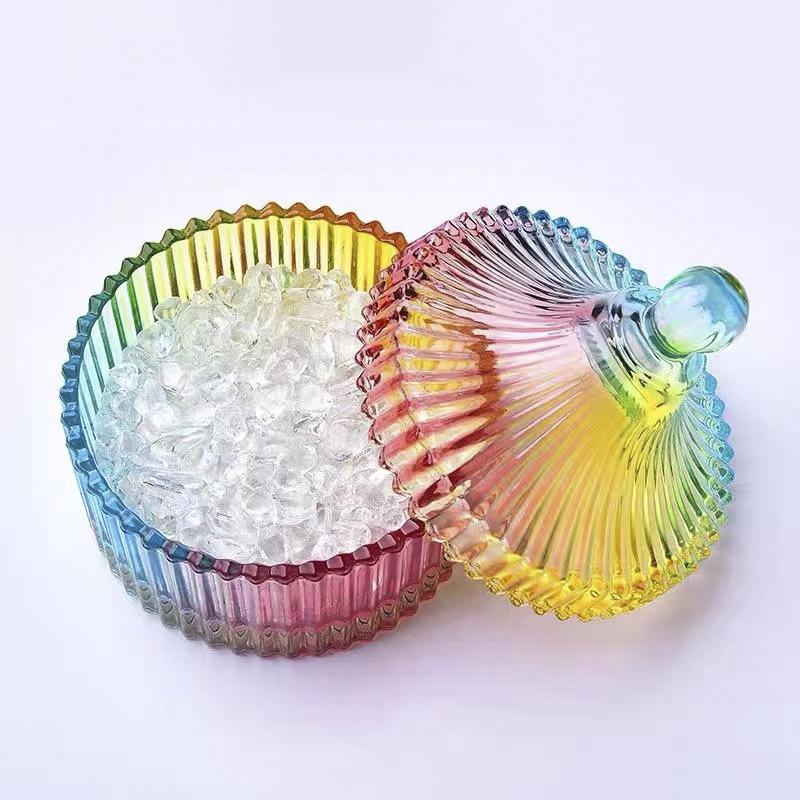 White Crystal Purification Bowl: Demagnetization Stone, Amulet Salt Container, Gem Glass.