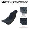 Two Up Driver Front Rear Cushion Seat Motorcycle Red/Blue/Orange Passenger Seat For Harley Touring Road Street Glide 2009-2023