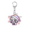 Double-sided Printing Anime Kochou Shinobu Tomioka Giyuu Tanjiro Kamado Nezuko Keychain Acrylic Pendant Charm Fans Gifts Jewelry