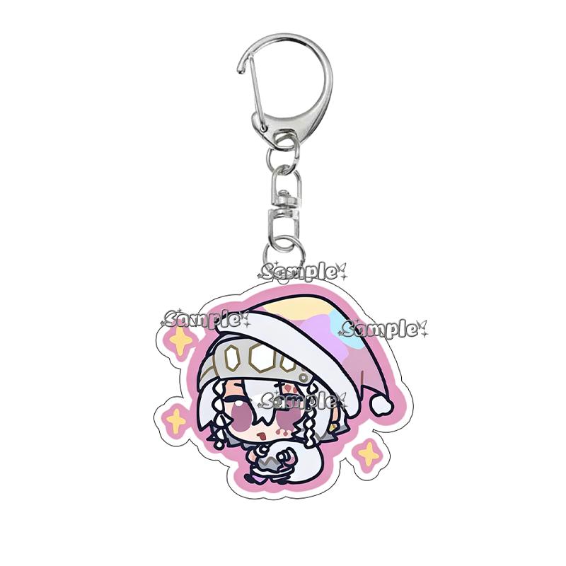 Double-sided Printing Anime Kochou Shinobu Tomioka Giyuu Tanjiro Kamado Nezuko Keychain Acrylic Pendant Charm Fans Gifts Jewelry