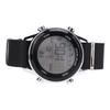 Mens Digital Sports Waterproof Watch Dual Time Zone Stopwatch Calendar Day Display Alarm Clock EL Backlight 50m