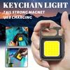 Mini USB COB Keychain Flashlight 4 Lighting Modes Rechargeable Magnetic LED Work Light for Camping,Hiking,Emergency,Outdoor Use