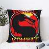 Mortal Kombat Game Logo Pillow Case Funny Pillow Cover Comfy Pillowcases For Chair Sofa Home Decor