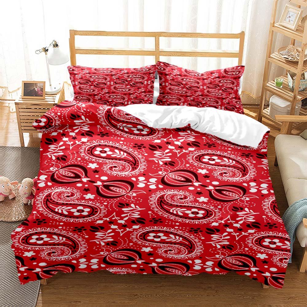Paisley Pattern Ethnic Style 3D Printed Bedding Queen Bedding Set Soft And Comfortable Customized King Size Bedding Set