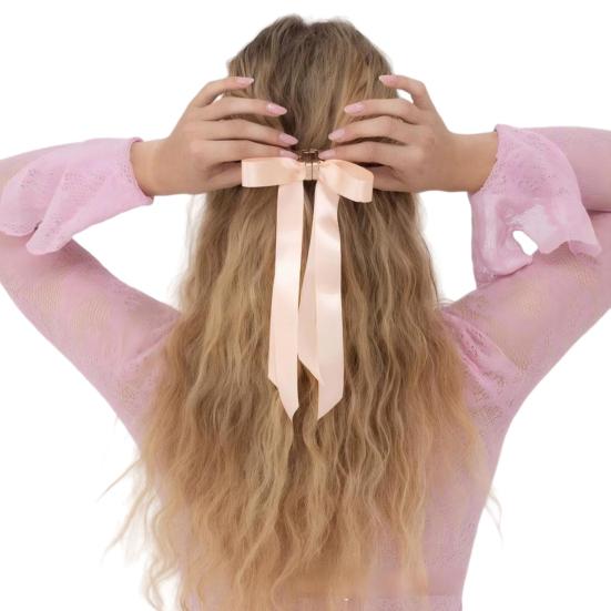 Magnetische Haarspange mit rutschfesten Zähnen, Schleifenverzierung für den Hinterkopf, Haarklammer für halboffene Frisuren, Haarstyling-Tool