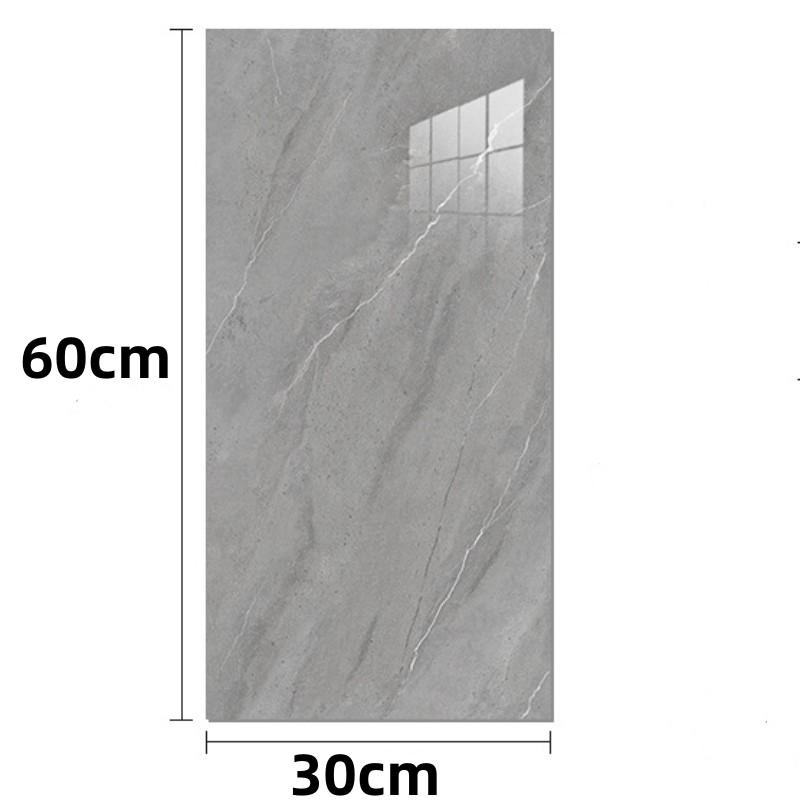 Adesivo autoadesivo con motivo in marmo simulato per piastrelle Decorazione da parete Pannello impermeabile in alluminio-plastica per WC