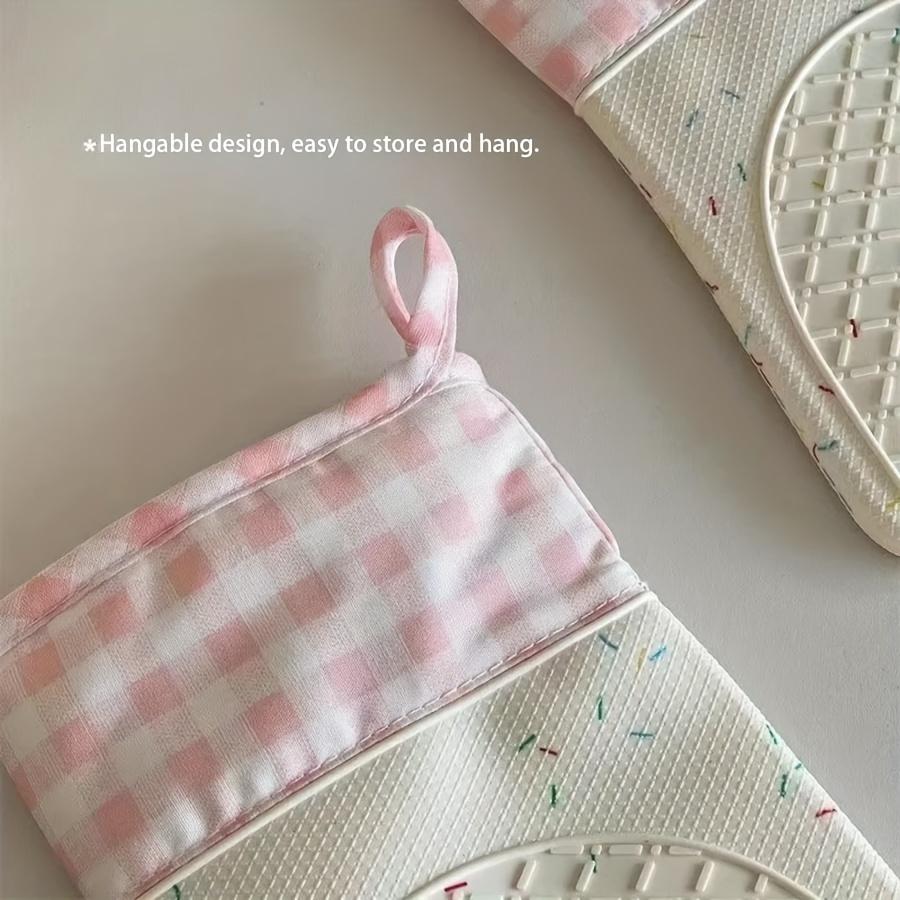 1pc Thickened Silicone Kitchen Gloves Anti Slip, Heart Pattern Design, Powder Free, Durable Flexible for Cooking, Cleaning,Bathroom Use Holiday Gift