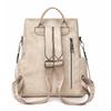 Vintage Soft Leather Backpack Women's Large Capacity Multi-use Shoulder Bag