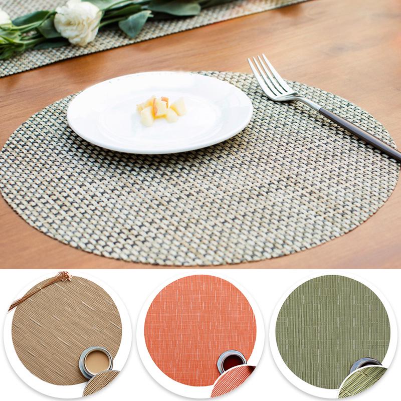 1PC Placemat Матс 32CM Обеденный Стол ПВХ подстаканники Главная Таблица Маты водонепроницаемый – купить по низким ценам в интернет-магазине Joom