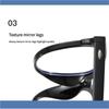 1PC Non-Prescription Blue Light Glasses Retro Square Frame Fashion Accessory for Computer Eye Protection UV Blocking Unisex