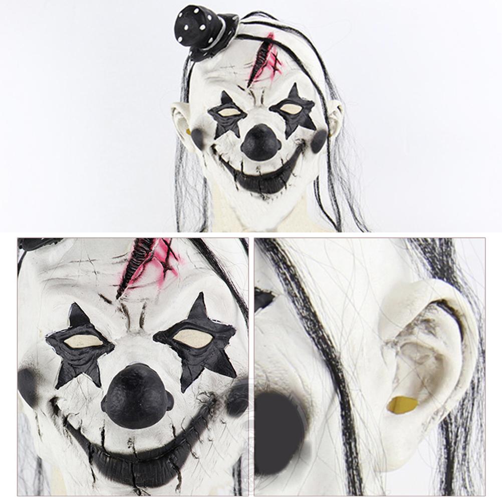 Masca Latex Halloween Mască Groaznică Înfricoșătoare de Clown Mască de Clown Halloween Accesorii pentru Costum de Adult