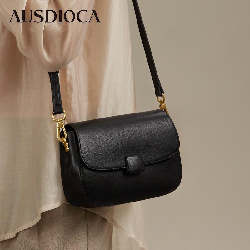 Aodijia Women s Genuine Leather Saddle Bag