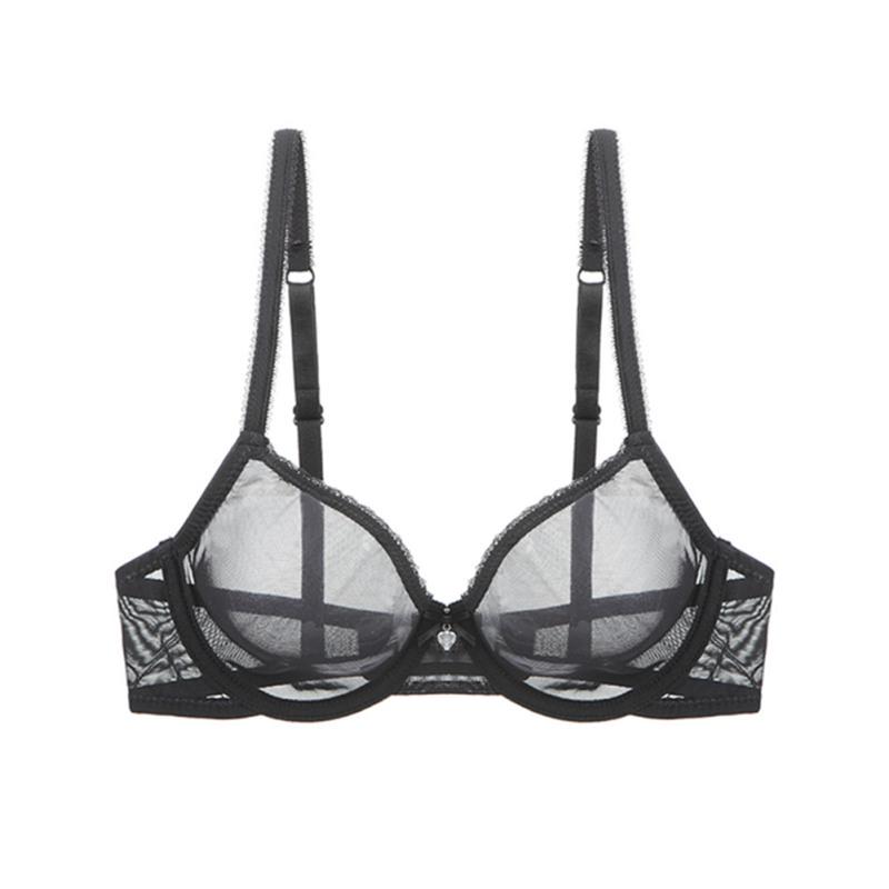 Varsbaby Sheer Ultra-Thin Push-Up Mesh Bra - Sexy, Breathable Lingerie for Women