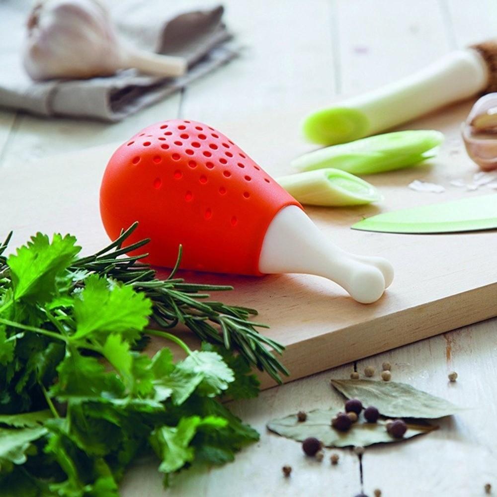 Reusable Chicken Leg Spice Filter Silicone Soup Making Filter Food Preparation