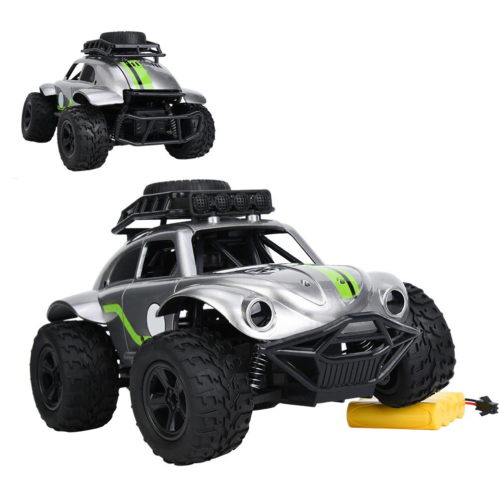 2.4G Portable DIY Alloy Vehicle Remote Control RC Car Model Gift KidsToySilver