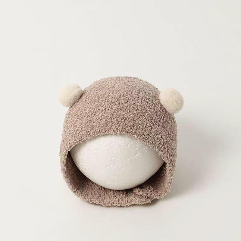 Adorable Plush Ear Protection Hat for Babies - Warm and Cozy Autumn/Winter Accessory for Boys and Girls