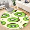 1pcKiwi Pattern Office Round Area Rug, Indoor Mat Suitable ForOffice, Under Office Chairs Bedroom Living Room Home Decor, Room Deco 082