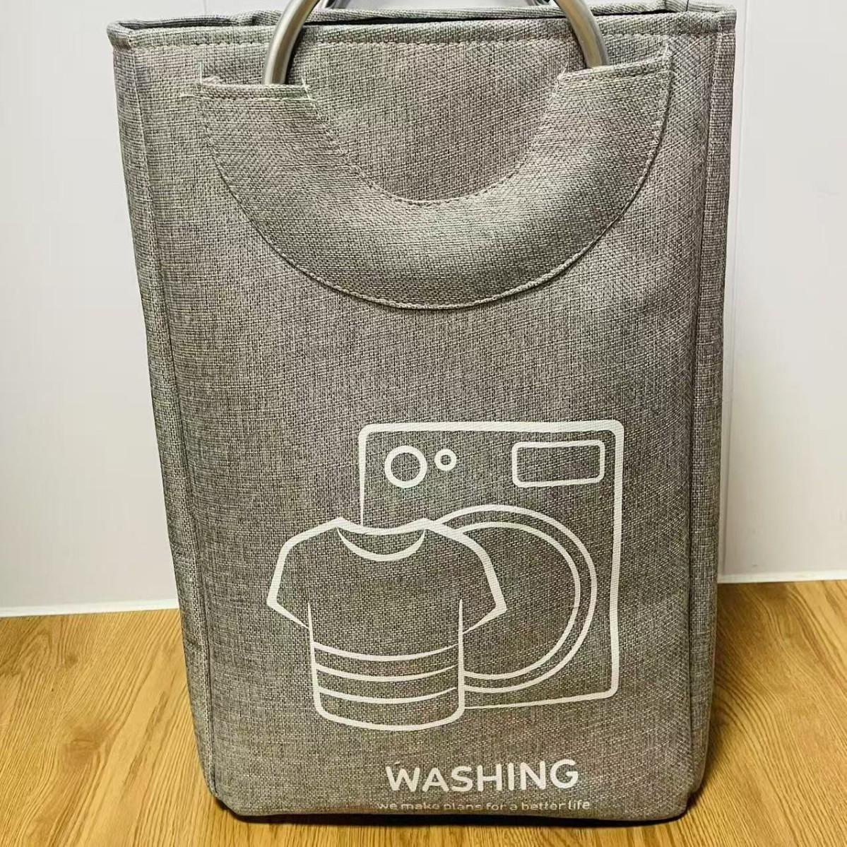 Household Dirty Clothes Basket - Foldable Storage Bag for Clothes Miscellaneous Items Fabric and Handbags 5190₽