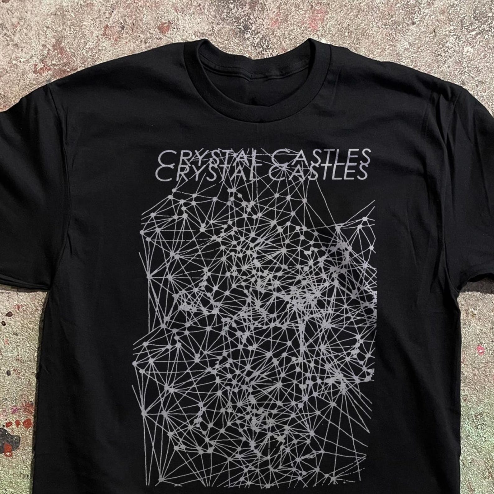 Crystal Castles T-Shirt, Crimewave Album Art Tee, Electronic Synthpop Band Shirt, Witch House Indie Sleaze Top, S to 5XL S