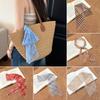 Long Striped Checkered Silk Scarf for Women Lattice Women Summer Scarf New Neck Scarf