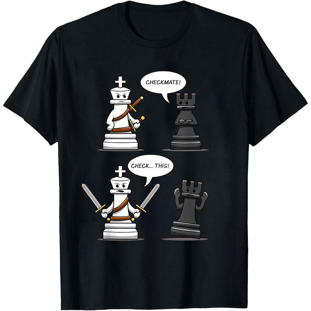 Chess Lover TShirt Checkmate Design for Women Casual Chess Player Apparel Funny Women Tshirt Summer Tops Clothing