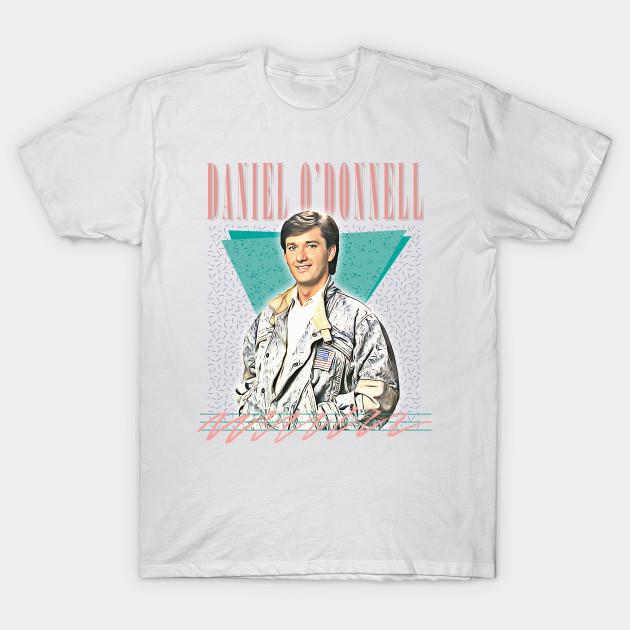 

Men Black Print T-shirt Daniel O Donnell ///// Retro Style Fan Design No-Cut Transfer Paper Print Cotton Tshirt 3XL