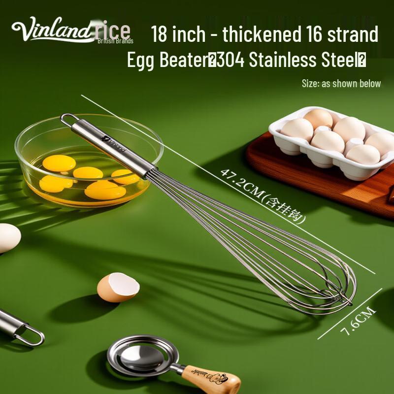 Qiwei Manual 304 Stainless Steel Whisk