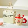 Creative Cute Cartoon Bear Ceramic Mug Office Household Cup Coffee Cup Water Cup Couple Breakfast Cup