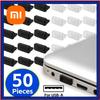 Xiaomi 60/10PCS USB Dust Plug Silicone Anti Dust Cap for Laptop PC Charging Port Protector Soft USB Type A C Female Port Cover